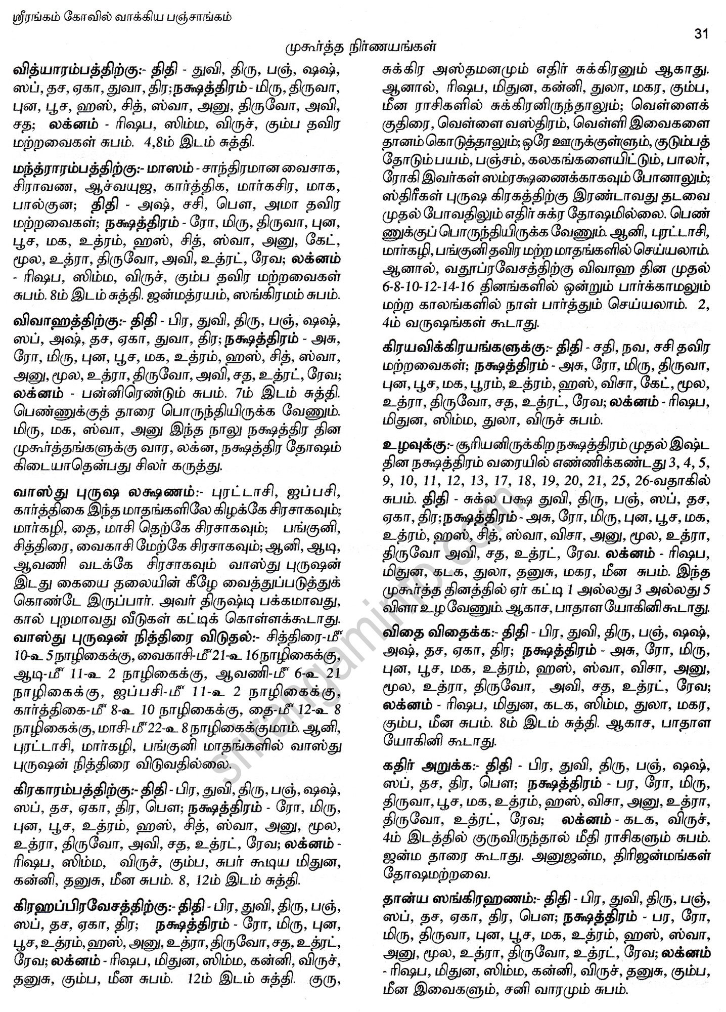 Panchangam